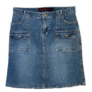 Mudd Women’s Blue Jean Denim Skirt Size 9
